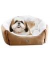 Micro-suede bed by Animal Planet is what your pet has been requesting (if it can talk).  This pillow soft bed features silky plush lining for your pets cozy nap and sleep times.