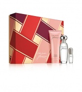 She'll enjoy taking these simple pleasures wherever she goes. This traveling trio will surround her with Estee Lauder pleasures...fresh as flowers after the rain, tingling with the rare essence of exotic Baie Rose. Limited-time collection features these favorites in an exclusive gift box. Includes Eau de Parfum Spray 1.7 oz., Body Lotion 3.4 oz. and Eau de Parfum Purse Spray 0.14 oz. 