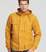 Woolrich Hooded Cargo Rain Jacket