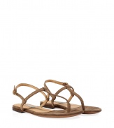 With their delicate studding and flattering strappy patterning, LAutre Choses suede flats are as versatile as they are chic - Gold-toned studded thong and straps, ankle strap with buckle closure - Flat - Wear with everything from sundresses to ankle jeans