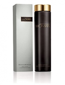 The luxurious body lotion intensely moisturizes and leaves skin hydrated and lightly scented with the sensual scent of Donna Karan Woman. 6.7 oz. 