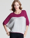 Quotation: Red Haute Top - Color Block High Low