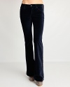 Indulgently soft, these James Jeans flare pants are rendered in sumptuous velvet for a luxe finish.