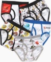 Stock up on these boys briefs from Handcraft featuring his favorite Lego Ninjago characters.