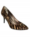 Show your wild side with the Delia mid-heel pumps from DKNYC, and liven up any room you enter.