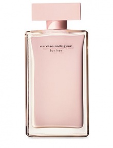 A fragrance of seduction and femininity. A warmer and enveloping way to wear Narciso Rodriguez on the skin. Musk is at the heart of For Her. The fragrant harmony of the musk expresses itself through three pulsations: pink floral, soft amber and voluptuous woods. It develops gently, rounding out the warm tones, dusted in a soft, velvety sensuality. 