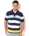 Every guy needs the perfect polo and this striped style by Nautica is a classy pick.