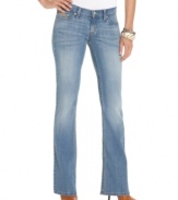 Levi's® 524 Jeans in the Lazy Day wash are perfect for a casual daytime look. Pair with a relaxed top and ultra-high heels to elongate your line.