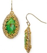 Embellished with multiple stones and crystals, Alexis Bittar's gleaming drop earrings are a typically eclectic style statement from the cool New York designer.