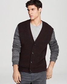 Edun Contrast Sleeve Cardigan