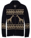 Get in touch with your tribal roots in this handsome pattern zip cardigan by LRG.