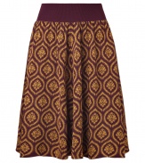 Work this seasons penchant for prints into your polished daytime look with Sophie Theallets immaculately crafted fine knit jacquard silk skirt, an easy-chic choice both feminine and incredibly elegant - Hidden back zip, solid ribbed waistband - Fitted waist, softly draped full skirt - Wear with feminine tops, sleek leather accessories and statement jewelry