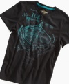 He can sink his talons – or fingers – into a killer style with this graphic tee from Epic Threads.