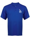 The more sophisticated fan gear. When you're a little too old for jerseys, celebrate with this Majestic Apparel Dodgers polo shirt.