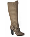 Fall's glamourous spirit finds fabulous expression in these lean leather boots, wrapped and buckled with ankle-flattering straps. From Plenty by Tracy Reese.