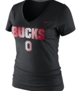 Female Jocks Rule! Display your pride wearing this tee showcasing Ohio State Buckeyes by Nike.