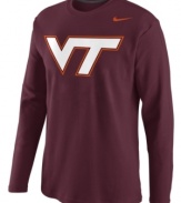 Keep the momentum moving forward with a show of support for your favorite team in this Virginia Tech Hokies NCAA thermal shirt.