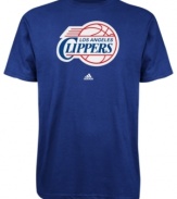 Sport your favorite team's winning spirit in this LA Clippers' tee by adidas.