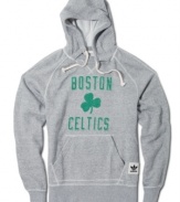 Give a shout-out to your favorite Boston team in this NBA Celtics hoodie from adidas.