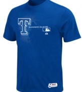 Honorary MVP. You'll be an integral part of the team when you're cheering them on in this Texas Rangers MLB t-shirt from Majestic.