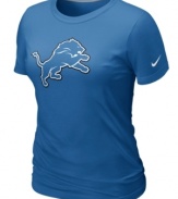 Team player. Show support for your favorite football team in this Detroit Lions NFL t-shirt from Nike.