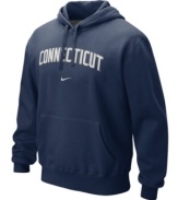 Set your team spirit soaring with this NCAA Connecticut Huskies hoodie from Nike.