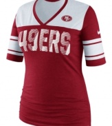 Game on! Make it known San Francisco 49ers fans mean business with this NFL t-shirt from Nike.