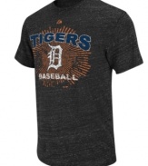 Score a home run in your casual wardrobe -- this Detroit Tigers fashion tee from Majestic steps up to the plate and knocks it out of the park.