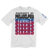 This 76ers t-shirt from adidas is a sporty style slam dunk.