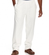 Relax in style with these fleece pants from Sean John.