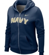 Spread the spirit and cheer on your favorite team with this NCAA Navy Midshipmen hoodie from Nike.