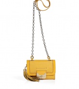 A mini version of the must-have Harper bag, this Diane von Furstenberg crossbody bag will update your cocktail-ready look - Front flap with turn-lock closure, tassel detail, shoulder strap with chain detail, back logo detail - Pair with a flirty frock and heels