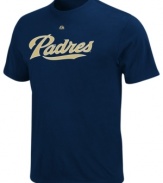 Team up! Get into the spirit of the season by supporting your San Diego Padres with this MLB t-shirt from Majestic.