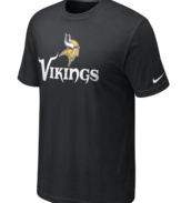 From the pre-game to after-party, show off your Minnesota Vikings pride in this NFL football t-shirt from Nike.