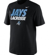 Catch this training shirt by Nike featuring the Johns Hopkins Blue Jays and score the winning goal!