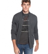 This shirt from Kenneth Cole Reaction give you a layered look perfect for your cool casual style.