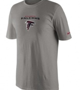 From the pre-game to after-party, show off your Atlanta Falcons pride in this NFL football t-shirt from Nike.