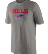 From the pre-game to after-party, show off your Buffalo Bills pride in this NFL football t-shirt from Nike.