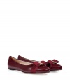 Add classic sophistication to your daytime look with these must-have flats from Salvatore Ferragamo - Classic ballet flat with logo-detailed front grosgrain bow detail - Style with a full skirt and blouse or cropped trousers and a button down