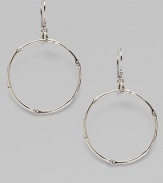 From the Bamboo Collection. Sterling silver circles of bamboo create a refined, delicate design.Sterling silver Length, about 2½ French wire Imported