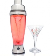 Cause a stir. Simply press its button and the Rabbit cocktail mixer from Metrokane blends a delicious drink in 15 seconds or less. A guaranteed crowd pleaser!