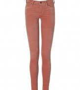 Set the style bar for casual cool looks with Citizens of Humanitys rose petal velvet ultra slim skinnies, perfect for pairing with cozy knits and favorite boots - Classic five-pocket style, button closure, belt loops - Extra form-fitting - Style with chunky oversized pullovers and edgy suede ankle boots