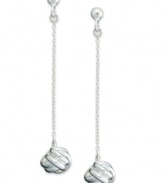 Stylish and symbolic. Giani Bernini's pretty drop earrings feature a love knot design set in sterling silver. Approximate drop: 2 inches.