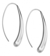 Go to great lengths. These long teardrop earrings are crafted from sterling silver for an elegant touch. Approximate length: 1-3/4 inches.