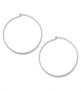 Always elegant. Studio Silver's endless hoop earrings, set in sterling silver, evoke a classic cool perfect for any occasion. Approximate diameter: 1-1/2 inches.