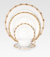 An elegant and incredibly versatile serving platter doubles as a decorative charger in ceramic stoneware with handpainted detail. From the Classic Bamboo Collection14 diam.Ceramic stonewareDishwasher safeImported 