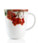 Charter Club's Red Berry mug makes every day of the season feel like a celebration with porcelain that's simultaneously dishwasher- and microwave-safe and bursting with the vibrant botanicals of Christmas.