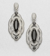 EXCLUSIVELY AT SAKS.COM Faceted, dark stones framed by sparkling pavé crystals hand-set in an elegant design. CrystalsGlassRhodium-plated brassDrop, about 1.25Post backImported 