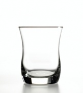 Time for a drink. In a smooth hourglass shape, this set of Martello double old-fashioned drinking glasses from Libbey adds a splash of contemporary cool to whatever you're sipping. In sets of four to set your table with ease.