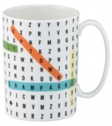 Play games with your coffee or tea with the Wordsearch mug by kate spade new york. A colorful puzzle in white porcelain makes it a fabulous keepsake for you or a friend.